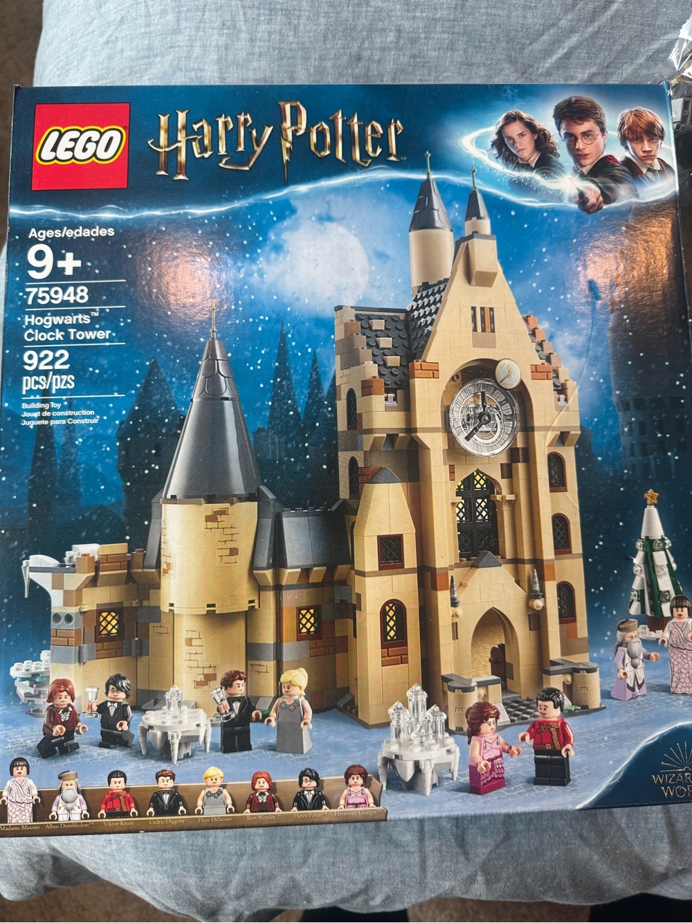 Lego Harry Potter Hogwarts Clock Tower Building Set - Tan, Black, Gray 75948